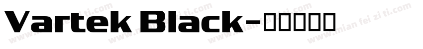 Vartek Black字体转换